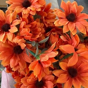 NEW Artificial Flowers - Orange (Box 2)
